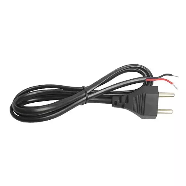 2-pin power cord with open wire