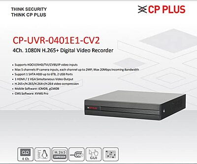 Cp plus : uvr-0401e1-cv2 Cp plus : uvr-0401e1-cv2