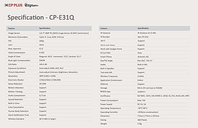 CP PLUS : CP-E31Q