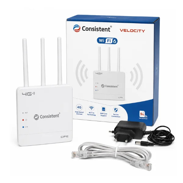 CONSISTENT : VELOCITY 4G ROUTER