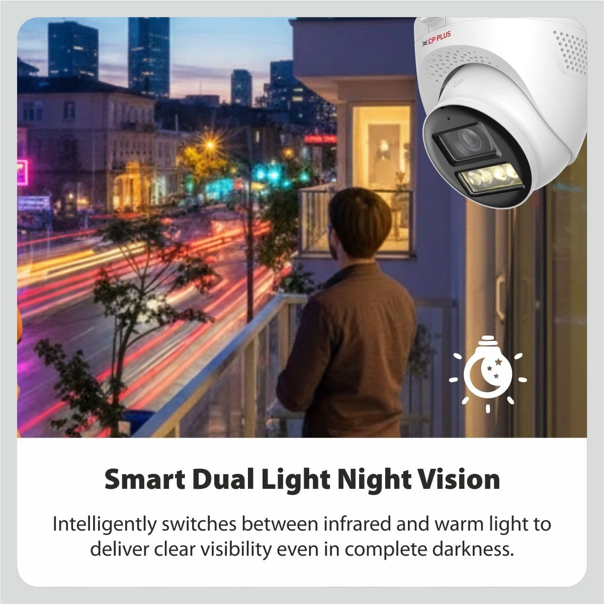 CP PLUS IP67 Weatherproof Dome Camera with Built-in Microphone