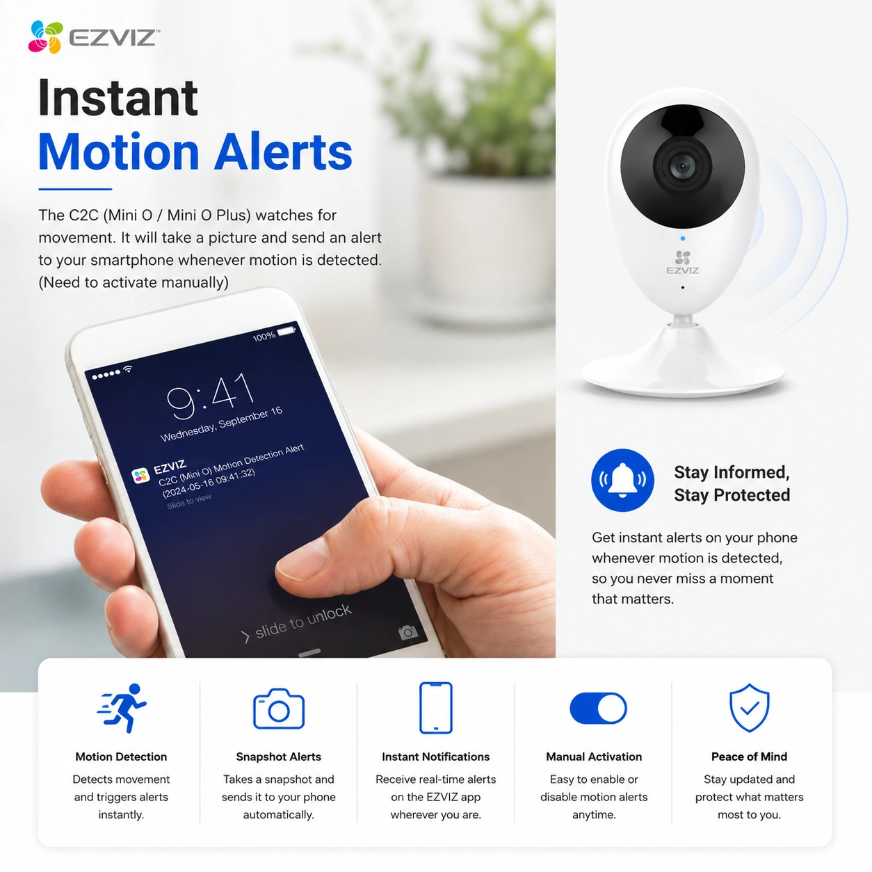 EZVIZ C2C 720P Home Security Camera