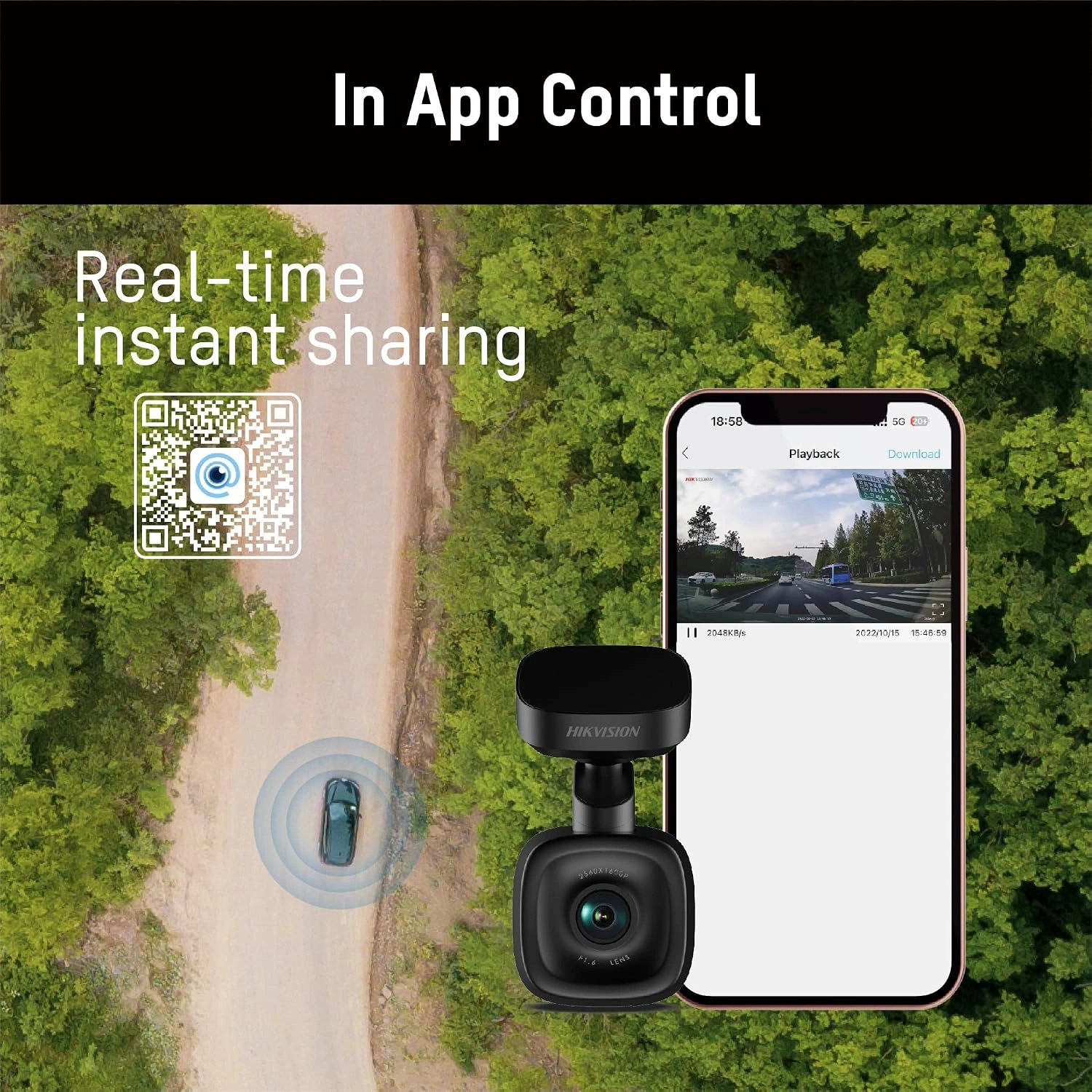 HIKVISION 1600P 2K GPS Dash Camera