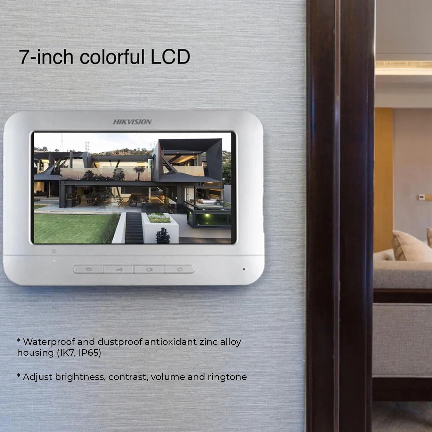 HIKVISION Video Intercom with IR Night Vision and Door Unlock