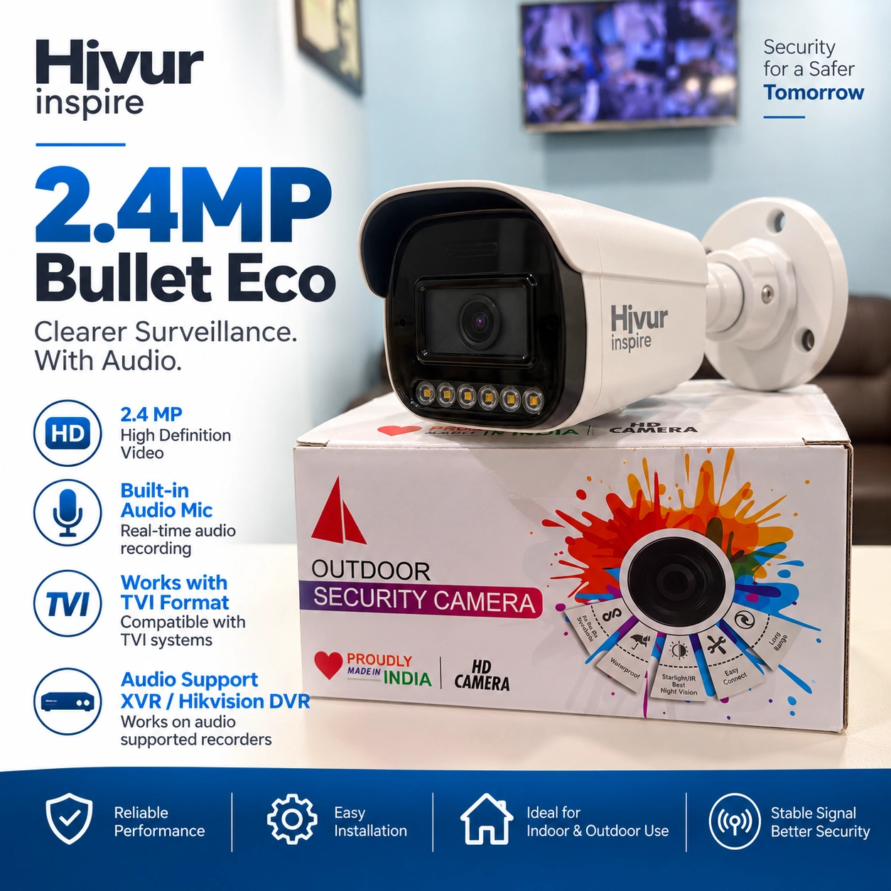 HIVUR : 2.4MP Bullet Eco